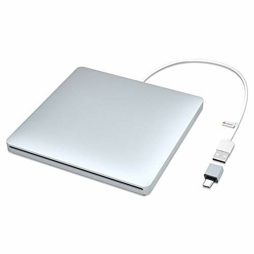 UPC 0608560104123 VersionTech USB外付けDVD CDドライブ シルバー VCD01 パソコン・周辺機器 画像