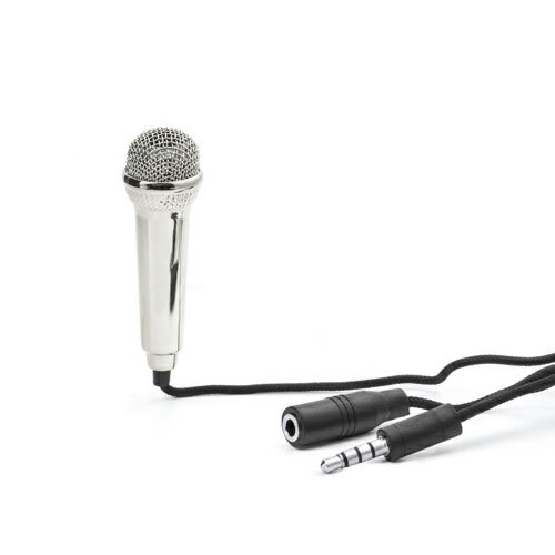 UPC 0612615083240 kikkerland Mini Karae Microphone ミニカラオケマイクロフォンカラオケマイク 録音 パーティグッズ ギフト スマホ用 楽器・音響機器 画像