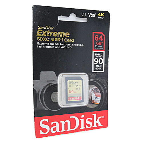 UPC 0619659147082 SanDisk サンディスク Extreme SDXCカード UHS-I U3 64GB SDSDXVE-064G-GNCIN 海外パッケージ版 TV・オーディオ・カメラ 画像