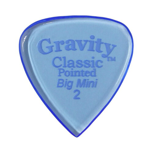 UPC 0644042584564 Gravity Guitar Picks Classic Pointed Big Mini GCPB2P/2.0 mm, Blue 楽器・音響機器 画像