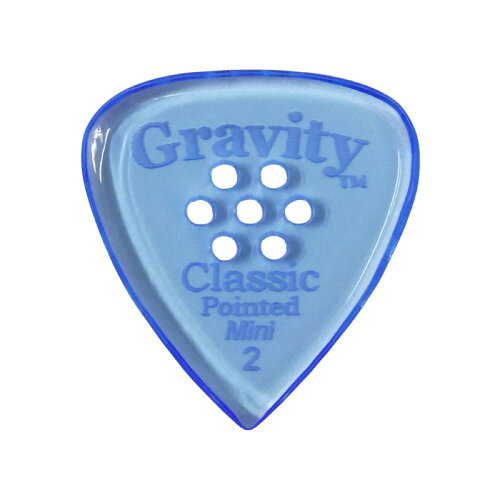 UPC 0644042584588 gravity guitar picks classic pointed -mini multi-hole- gcpm2pm   blue ピック 楽器・音響機器 画像