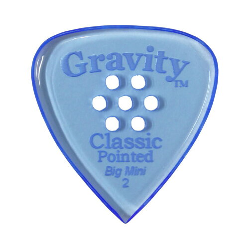 UPC 0644042584595 gravity guitar picks classic pointed -big mini multi-hole- gcpb2pm   blue ピック 楽器・音響機器 画像