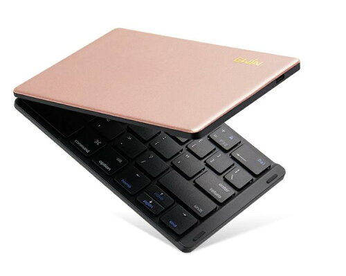 UPC 0703556582074 Ewin 折りたたみ式Bluetoothキーボード ピンク スマートフォン・タブレット 画像