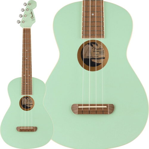 UPC 0717669535179 Fender Acoustics フェンダー・アコースティックス アコースティックギター Avalon Tenor Ukulele Surf Green 楽器・音響機器 画像