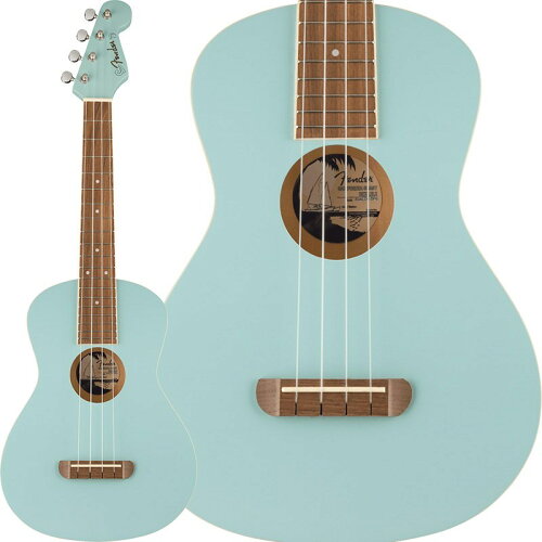 UPC 0717669535186 Fender Acoustics フェンダー・アコースティックス アコースティックギター Avalon Tenor Ukulele Daphne Blue 楽器・音響機器 画像
