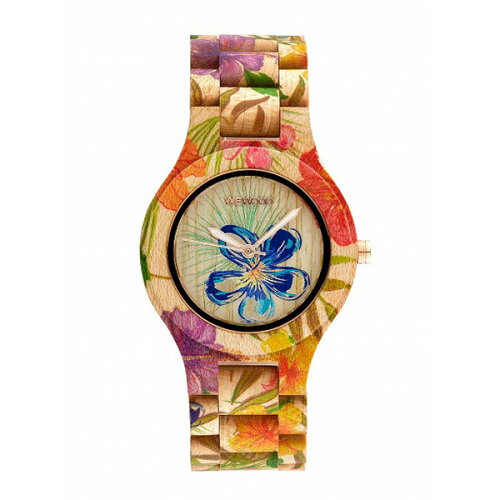UPC 0725350506711 WEWOOD ウィーウッド  ANTEA FLOWER BEIGE 木製腕時計 NATURAL WOOD ナチュラルウッド ハンドメイド 9818171 腕時計 画像