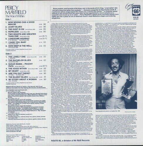 UPC 0725543162212 Voice Within (12 inch Analog) / Percy Mayfield CD・DVD 画像