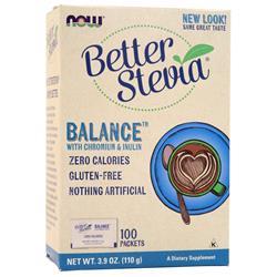 UPC 0733739069689 Now Foods BetterStevia Balance with Inulin and Chromium 100 Packets ダイエット・健康 画像