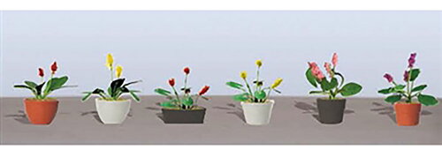 UPC 0734560955691 HOスケール 鉢植えの花セット3 6鉢入り JTTツリー ホビー 画像