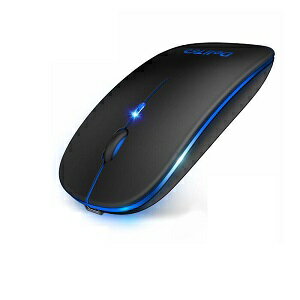 UPC 0742806018376 RYOWA Improved Version With 7-color Light Wireless Mouse Black パソコン・周辺機器 画像