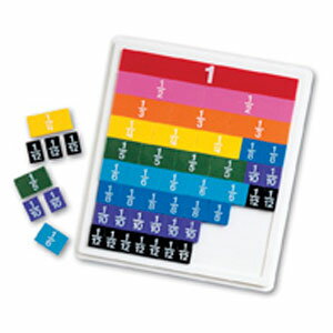 UPC 0765023003550 Learning Resources Rainbow Fraction R Plastic Tiles with Tray 分数学習 レインボー プラスチックタイル ケース付き LER 0615 キッズ・ベビー・マタニティ 画像