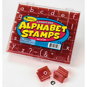 UPC 0765023805987 ラーニング リソーシーズ Learning Resources Alphabet Stamps Lowercase アルファベットスタンプ 小文字 LER 0598 キッズ・ベビー・マタニティ 画像