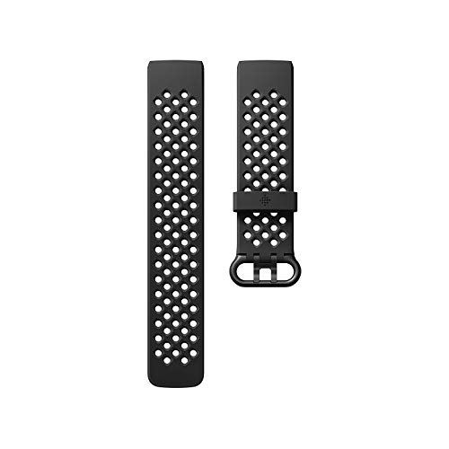 UPC 0811138030438 FITBIT Fitbit フィットビット Charge3 専用 純正 用 スポーツ リストバンド Black ブラック Sサイズ FB168SBBKS 腕時計 画像