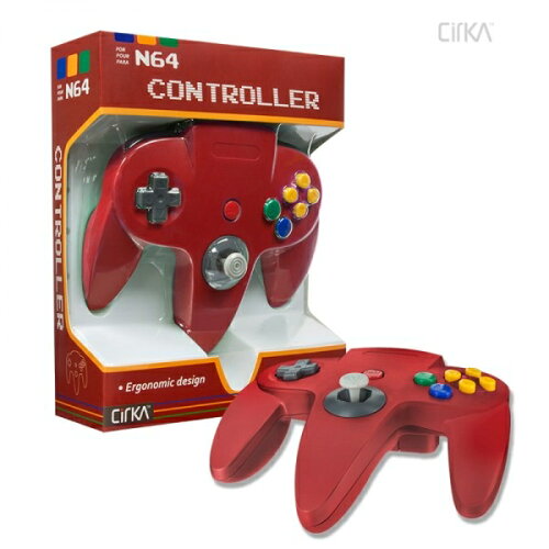 UPC 0813048012474 Nintendo64用 コントローラー N64 Cirka Controller Red テレビゲーム 画像