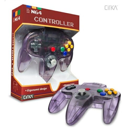 UPC 0813048014485 Cirka N64 Controller Atomic Purple - Nintendo 64 テレビゲーム 画像