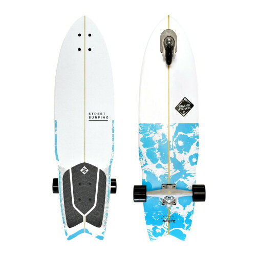 UPC 0813398024929 Street Surfing SHARK ATTACK 36インチ PSYCHO BLUE スケートボード スポーツ・アウトドア 画像