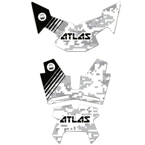 UPC 0814206025299 ATLAS ステッカー・デカール アトラス ディフェンダー用グラフィックキット カラー：ホワイト 車用品・バイク用品 画像