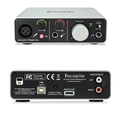 UPC 0815301008330 Focusrite コンパクトオーディオインターフェース iTrack Solo-lightning iTrackSolo-lightning 楽器・音響機器 画像