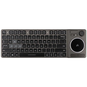 UPC 0840006608424 Corsair K83 Wireless Entertainment Keyboard White LED CH-9268046-AP パソコン・周辺機器 画像