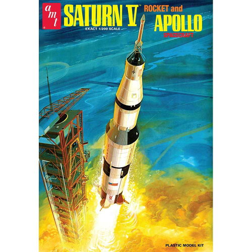 UPC 0849398040454 1/200 アポロ11号 月面着陸50周年記念 サターンV型ロケット プラモデル AMT ホビー 画像