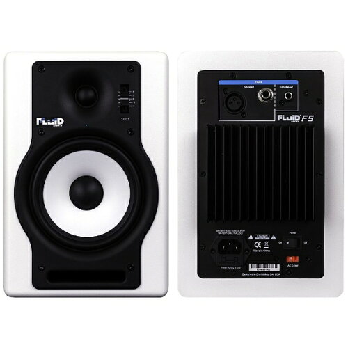 UPC 0858445004622 FLUID AUDIO パワードモニタースピーカー F5 ホワイト 楽器・音響機器 画像