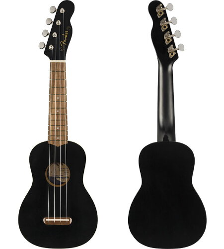 UPC 0885978091607 Fender Acoustics フェンダー・アコースティックス アコースティックギター VENICE SOPRANO UKULELE Black 楽器・音響機器 画像
