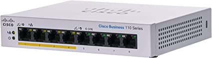 UPC 0889728326056 CISCO SYSTEMS PoE 法人向け スイッチングハブ 8ポート CBS110-8PP-D-JP パソコン・周辺機器 画像