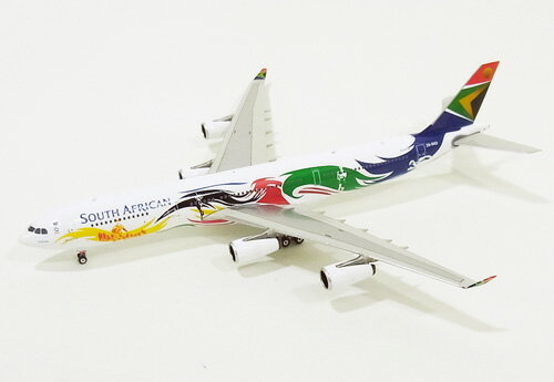 UPC 0890006106703 エアバス A340-300 南アフリカ航空 特別塗装 「ロンドン五輪2012」 ZS-SXD 1/400 フェニックス ホビー 画像